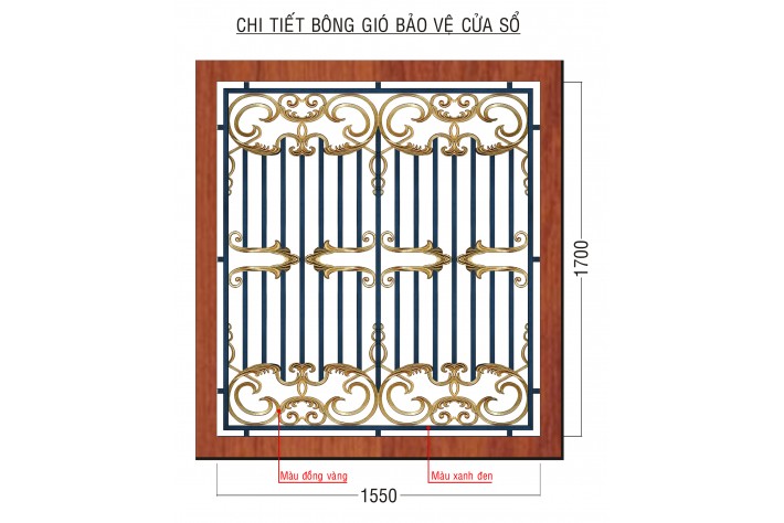 Bông gió hợp kim nhôm